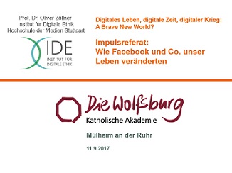Diese Social Media. Machen. Etwas. Mit. Unserem. Leben. Vortrag an der Akademie des Bistums Essen 'Die Wolfsburg' in Mülheim an der Ruhr.