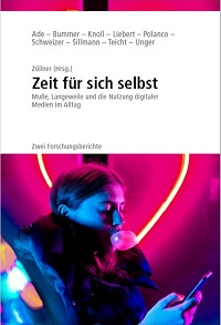Das E-Book 'Zeit für sich selbst. Muße, Langeweile und die Nutzung digitaler Medien im Alltag' ist kostenlos herunterladbar (Cover/Foto: Milena Sprung; Screenshot: Oliver Zöllner).